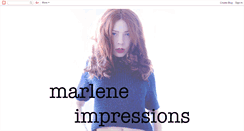 Desktop Screenshot of marlene-impressions.blogspot.com