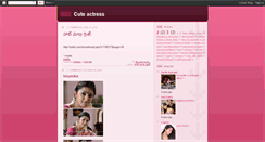 Desktop Screenshot of indiancuteactress.blogspot.com