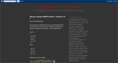 Desktop Screenshot of lesheroinesdelacuisine.blogspot.com