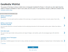 Tablet Screenshot of geomedia-wishlist.blogspot.com