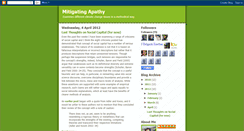Desktop Screenshot of mitigatingapathy.blogspot.com