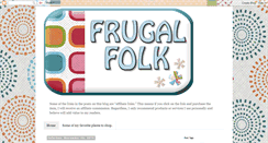 Desktop Screenshot of frugalfolk.blogspot.com