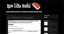 Desktop Screenshot of itsrawlikesushi.blogspot.com