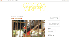 Desktop Screenshot of cocoagreen23.blogspot.com