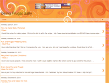 Tablet Screenshot of beingfrugalsally.blogspot.com