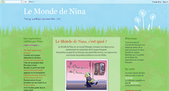 Desktop Screenshot of le-monde-de-nina.blogspot.com