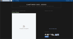 Desktop Screenshot of cantinhodosjogos.blogspot.com