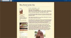 Desktop Screenshot of missprettyinthecity.blogspot.com