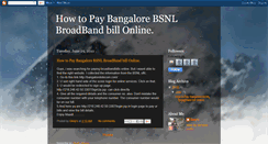 Desktop Screenshot of bangalorebsnlbroadbandbill.blogspot.com