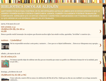 Tablet Screenshot of bibliotecaescolarjaen.blogspot.com