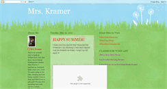 Desktop Screenshot of mrsrobinkramer.blogspot.com