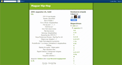 Desktop Screenshot of magyarhiphop.blogspot.com