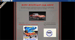 Desktop Screenshot of kingmtncarshow.blogspot.com