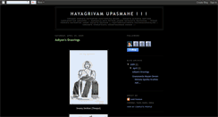 Desktop Screenshot of hayagrivan.blogspot.com