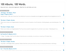 Tablet Screenshot of 100albums100words.blogspot.com