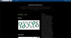 Desktop Screenshot of ambigrammagic.blogspot.com