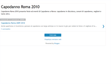 Tablet Screenshot of capodannoroma2010.blogspot.com