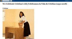 Desktop Screenshot of cristinanunez.blogspot.com