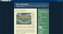 Desktop Screenshot of minorleaguedugout.blogspot.com