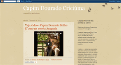 Desktop Screenshot of capimdouradocricima.blogspot.com