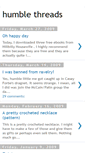 Mobile Screenshot of humblethreads.blogspot.com