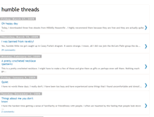 Tablet Screenshot of humblethreads.blogspot.com