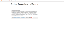 Desktop Screenshot of coolingtowermotor.blogspot.com