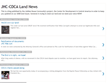 Tablet Screenshot of jhc-cdca-land-news.blogspot.com