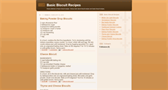 Desktop Screenshot of basic-biscuit-recipes.blogspot.com