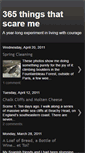 Mobile Screenshot of 365days365thingsthatscareme.blogspot.com