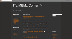 Desktop Screenshot of itzmbmzcorner.blogspot.com