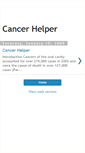 Mobile Screenshot of cancer-helper.blogspot.com