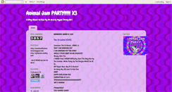 Desktop Screenshot of animaljamparty.blogspot.com