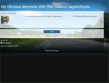 Tablet Screenshot of mygloriousmomentswithswamy.blogspot.com