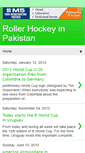 Mobile Screenshot of pakistanrollerhockey.blogspot.com