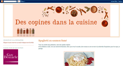 Desktop Screenshot of descopinesdanslacuisine.blogspot.com