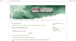 Desktop Screenshot of cazaydesarrollorural.blogspot.com