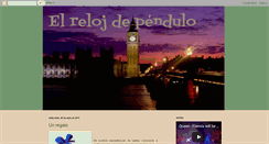 Desktop Screenshot of elrelojdependulo.blogspot.com