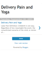 Mobile Screenshot of deliverypainandyoga.blogspot.com