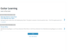 Tablet Screenshot of myguitarlearning.blogspot.com