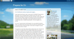 Desktop Screenshot of prayersfordj.blogspot.com