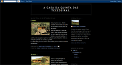 Desktop Screenshot of casadaquintadastecedeiras.blogspot.com