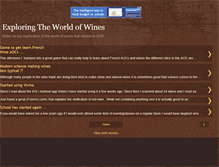 Tablet Screenshot of exploringtheworldofwines.blogspot.com