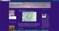 Desktop Screenshot of myautisminsights.blogspot.com