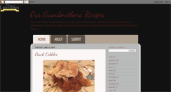 Desktop Screenshot of ourgrandmothersrecipes.blogspot.com