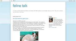 Desktop Screenshot of felinetalk.blogspot.com