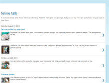 Tablet Screenshot of felinetalk.blogspot.com