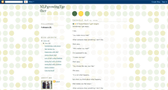 Desktop Screenshot of nlpgrowingtogether.blogspot.com