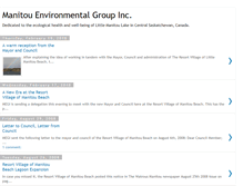 Tablet Screenshot of manitouenvirogroup.blogspot.com