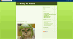 Desktop Screenshot of funny-pet-pictures.blogspot.com